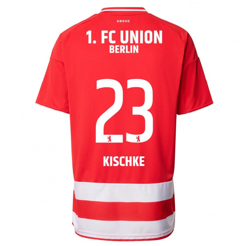 Danxen Kvinnor Pepe Kischke #23 Röd Vit Hemmatröja Matchtröjor 2025/26 Tröjor T-Tröja