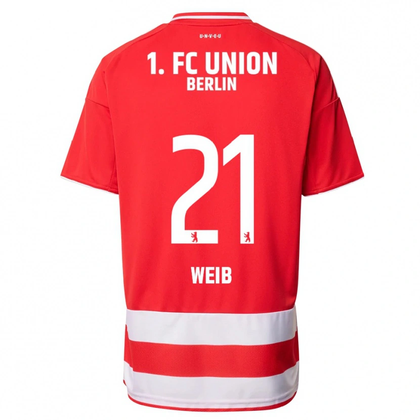 Danxen Kvinnor Anna Weiß #21 Röd Vit Hemmatröja Matchtröjor 2025/26 Tröjor T-Tröja