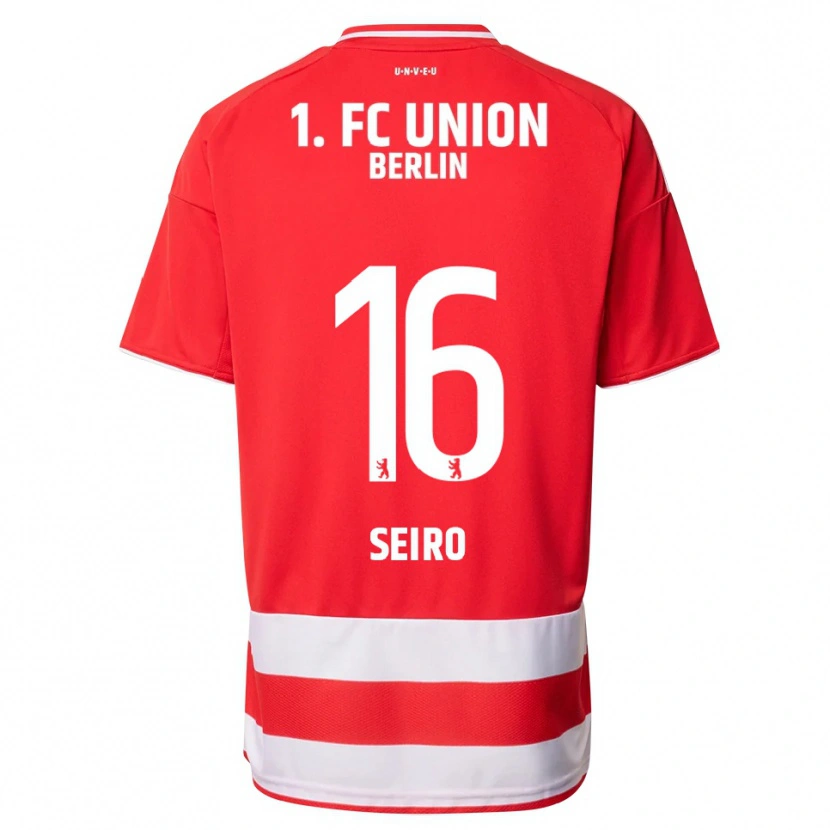 Danxen Kvinnor Elli Seiro #16 Röd Vit Hemmatröja Matchtröjor 2025/26 Tröjor T-Tröja