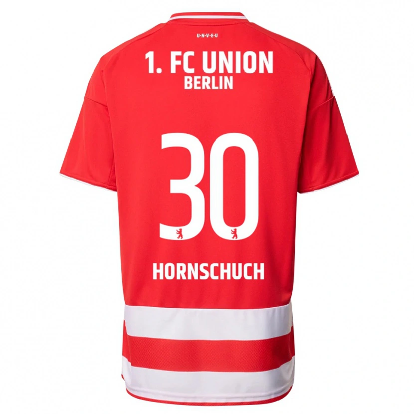 Danxen Kvinnor Sarah Hornschuch #30 Röd Vit Hemmatröja Matchtröjor 2025/26 Tröjor T-Tröja