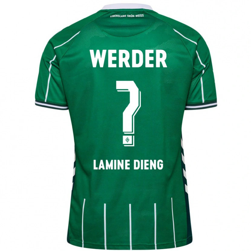 Danxen Kvinnor Mamadou Lamine Dieng #0 Grön Vit Hemmatröja Matchtröjor 2025/26 Tröjor T-Tröja