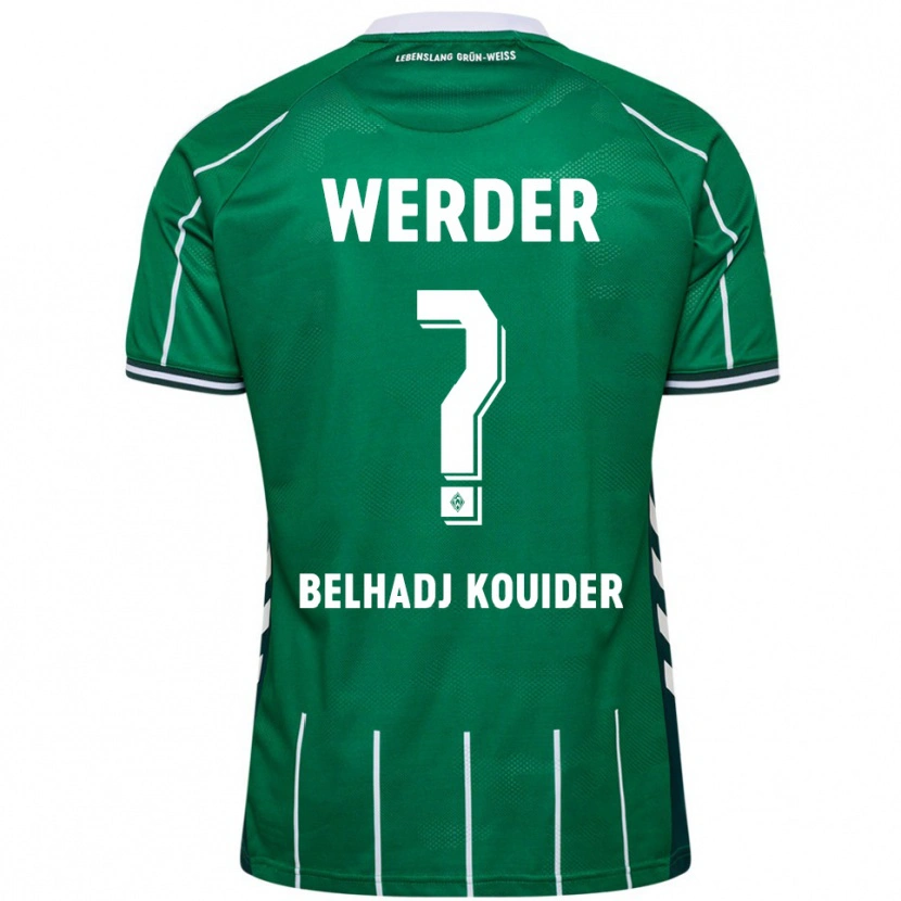 Danxen Kvinnor Mahfoud Belhadj Kouider #0 Grön Vit Hemmatröja Matchtröjor 2025/26 Tröjor T-Tröja