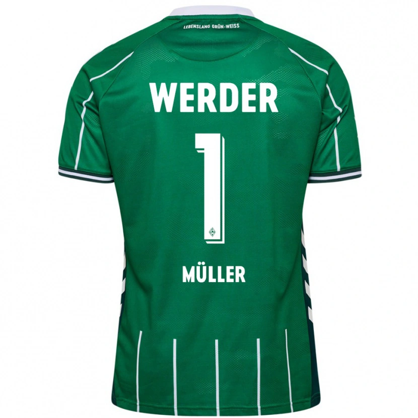 Danxen Kvinnor Vincent Müller #1 Grön Vit Hemmatröja Matchtröjor 2025/26 Tröjor T-Tröja