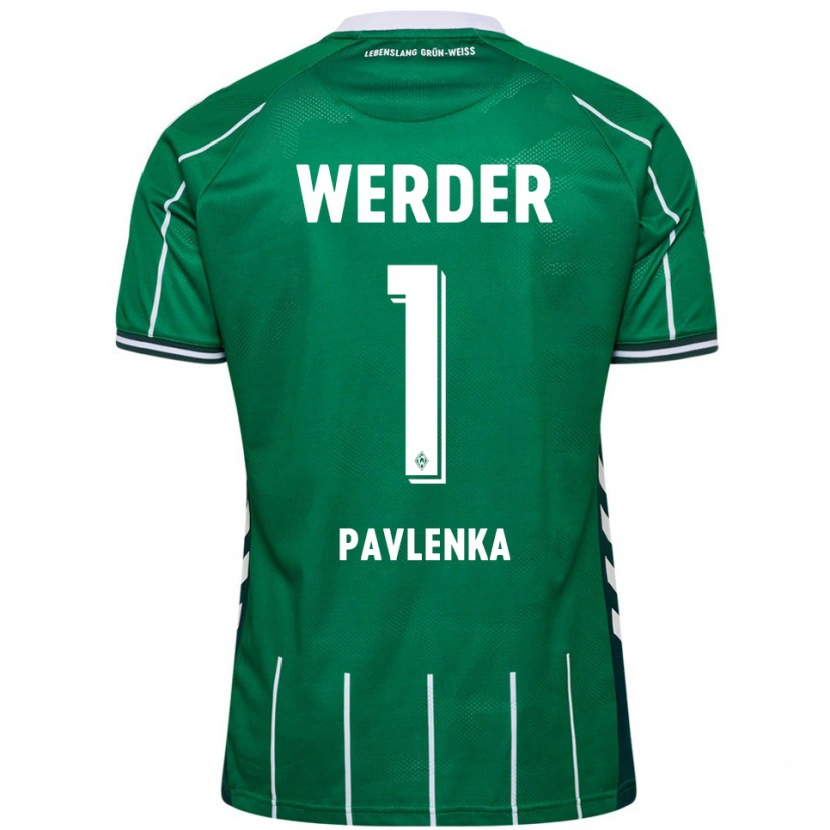 Danxen Kvinnor Jiri Pavlenka #1 Grön Vit Hemmatröja Matchtröjor 2025/26 Tröjor T-Tröja