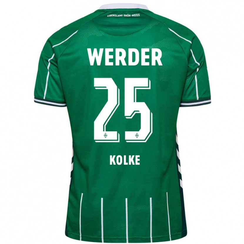 Danxen Kvinnor Markus Kolke #25 Grön Vit Hemmatröja Matchtröjor 2025/26 Tröjor T-Tröja