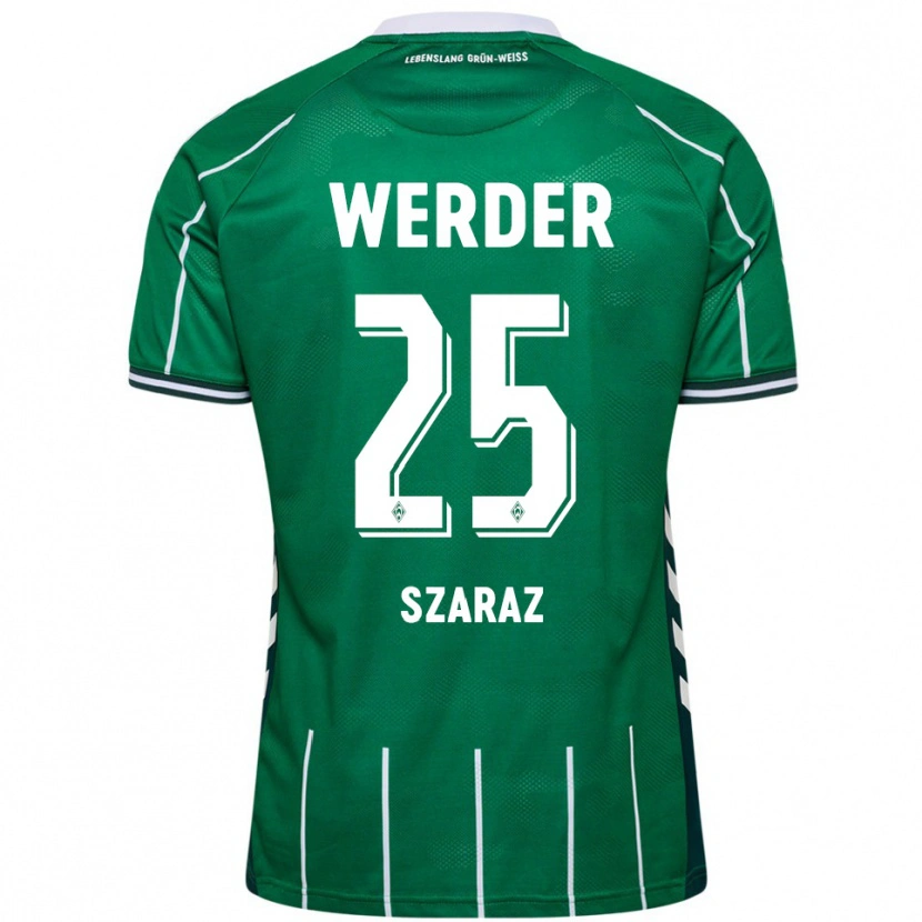 Danxen Kvinnor Lina Szaraz #25 Grön Vit Hemmatröja Matchtröjor 2025/26 Tröjor T-Tröja