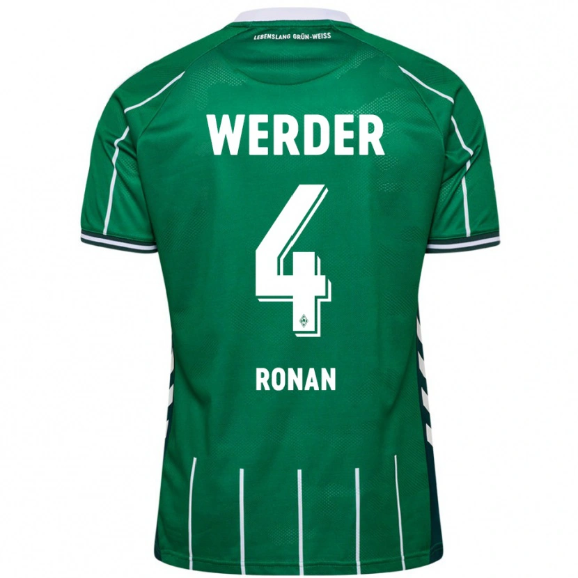Danxen Kvinnor Kaylie Ronan #4 Grön Vit Hemmatröja Matchtröjor 2025/26 Tröjor T-Tröja