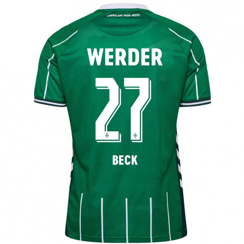Danxen Kvinnor Sharon Beck #27 Grön Vit Hemmatröja Matchtröjor 2025/26 Tröjor T-Tröja