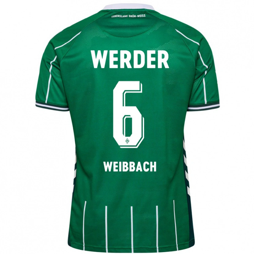 Danxen Kvinnor Noah Weißbach #6 Grön Vit Hemmatröja Matchtröjor 2025/26 Tröjor T-Tröja
