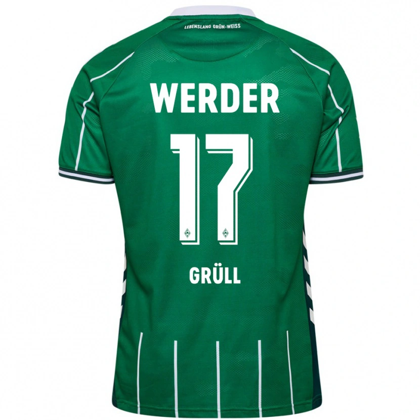 Danxen Kvinnor Marco Grüll #17 Grön Vit Hemmatröja Matchtröjor 2025/26 Tröjor T-Tröja