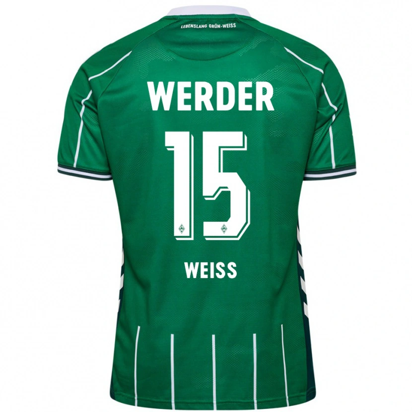 Danxen Kvinnor Michelle Weiß #15 Grön Vit Hemmatröja Matchtröjor 2025/26 Tröjor T-Tröja