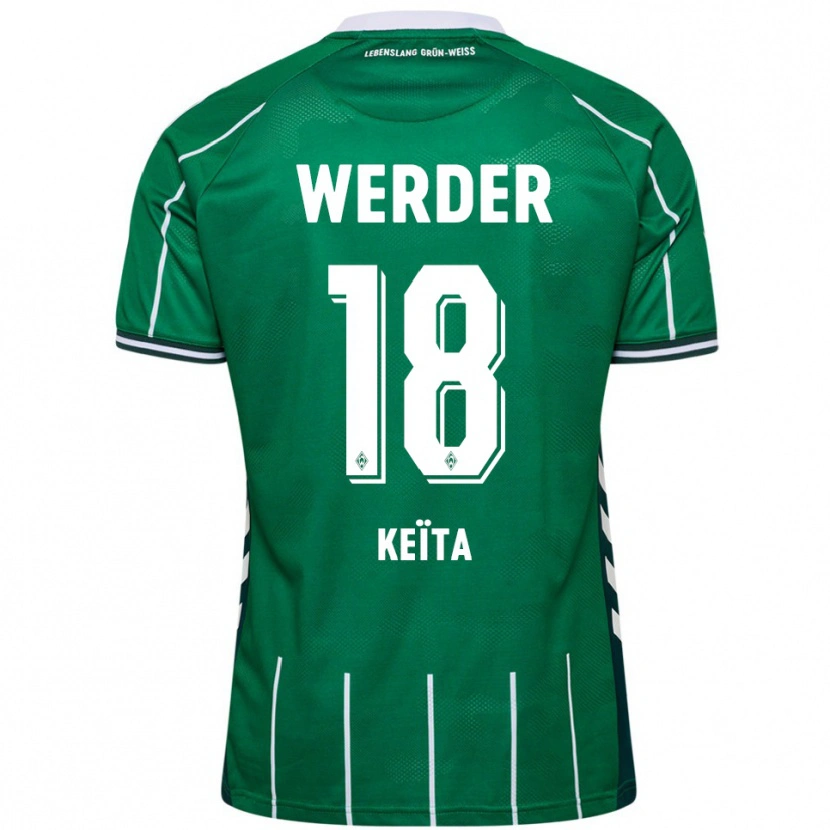 Danxen Kvinnor Naby Keïta #18 Grön Vit Hemmatröja Matchtröjor 2025/26 Tröjor T-Tröja