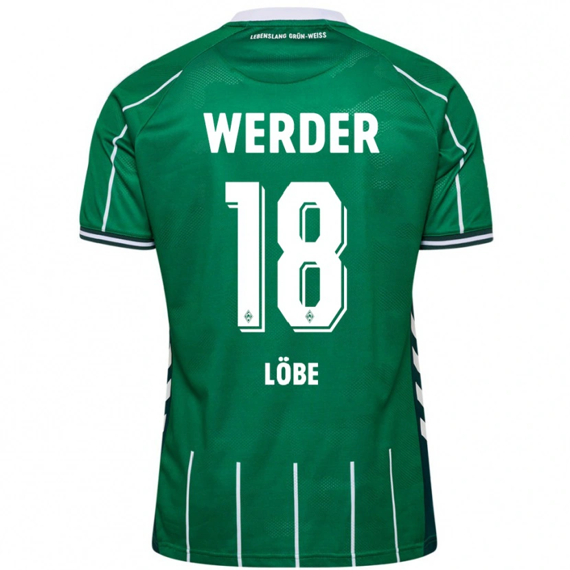 Danxen Kvinnor Jasper Löbe #18 Grön Vit Hemmatröja Matchtröjor 2025/26 Tröjor T-Tröja