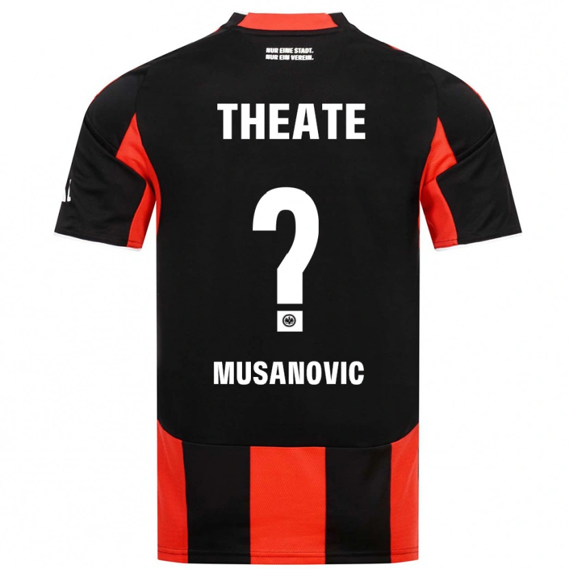 Danxen Kvinnor Haris Musanovic #0 Svart Röd Hemmatröja Matchtröjor 2025/26 Tröjor T-Tröja
