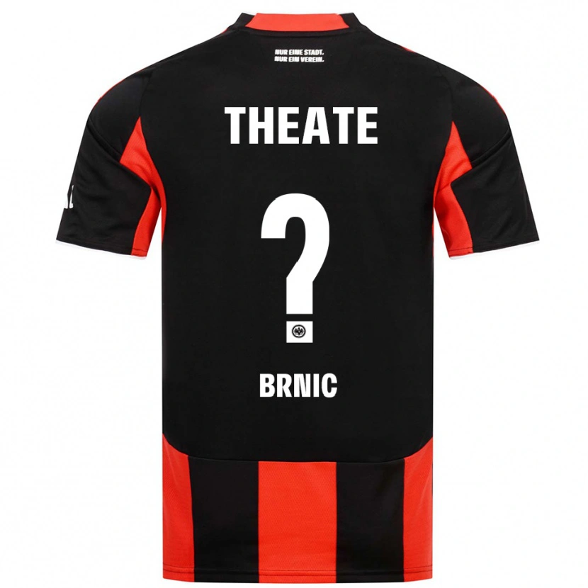 Danxen Kvinnor Luka Brnic #0 Svart Röd Hemmatröja Matchtröjor 2025/26 Tröjor T-Tröja