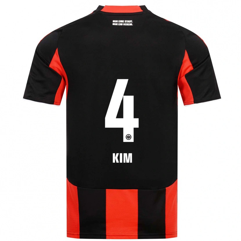Danxen Kvinnor Yoon-Do Kim #4 Svart Röd Hemmatröja Matchtröjor 2025/26 Tröjor T-Tröja