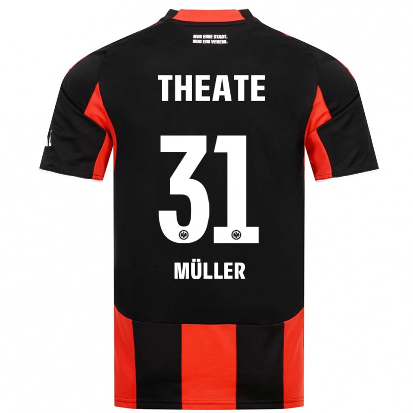 Danxen Kvinnor Laurin Müller #31 Svart Röd Hemmatröja Matchtröjor 2025/26 Tröjor T-Tröja