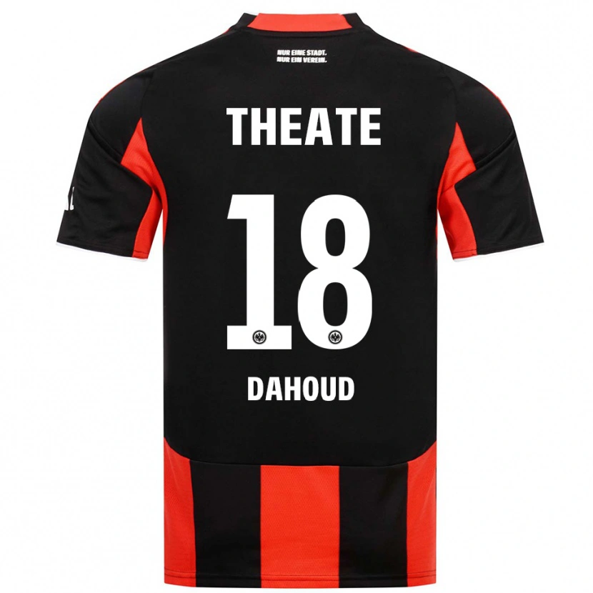 Danxen Kvinnor Mahmoud Dahoud #18 Svart Röd Hemmatröja Matchtröjor 2025/26 Tröjor T-Tröja