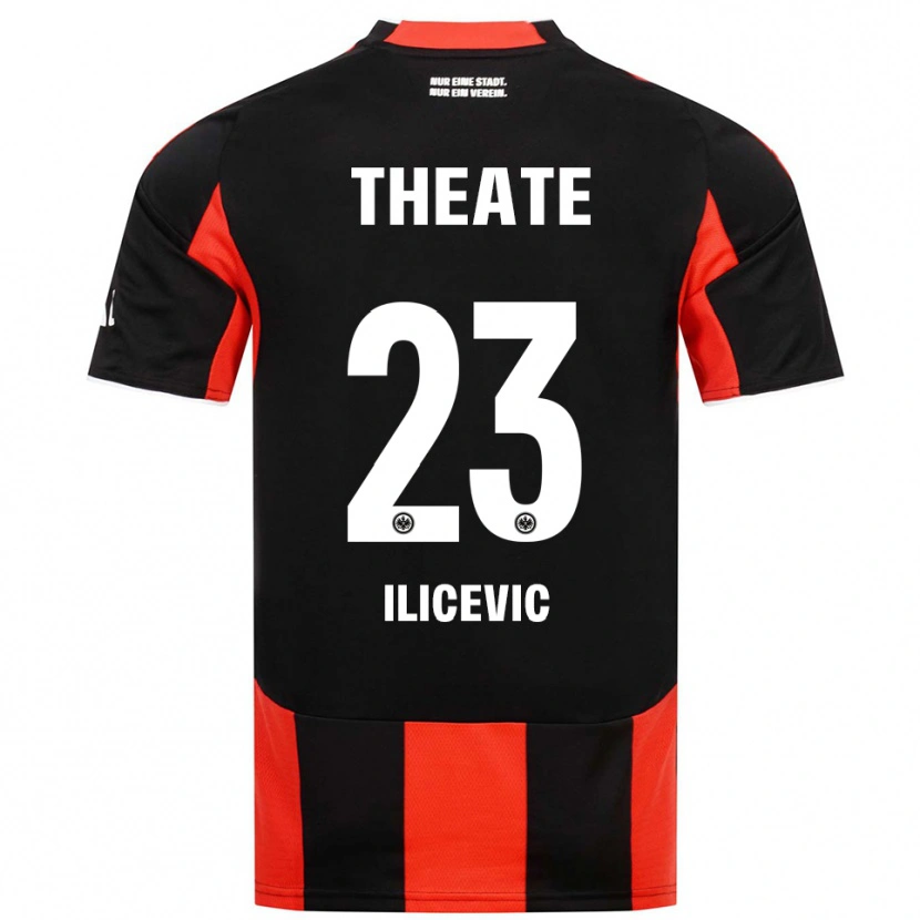 Danxen Kvinnor Niko Ilicevic #23 Svart Röd Hemmatröja Matchtröjor 2025/26 Tröjor T-Tröja
