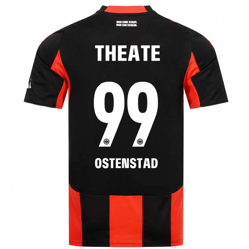 Danxen Kvinnor Marthine Østenstad #99 Svart Röd Hemmatröja Matchtröjor 2025/26 Tröjor T-Tröja