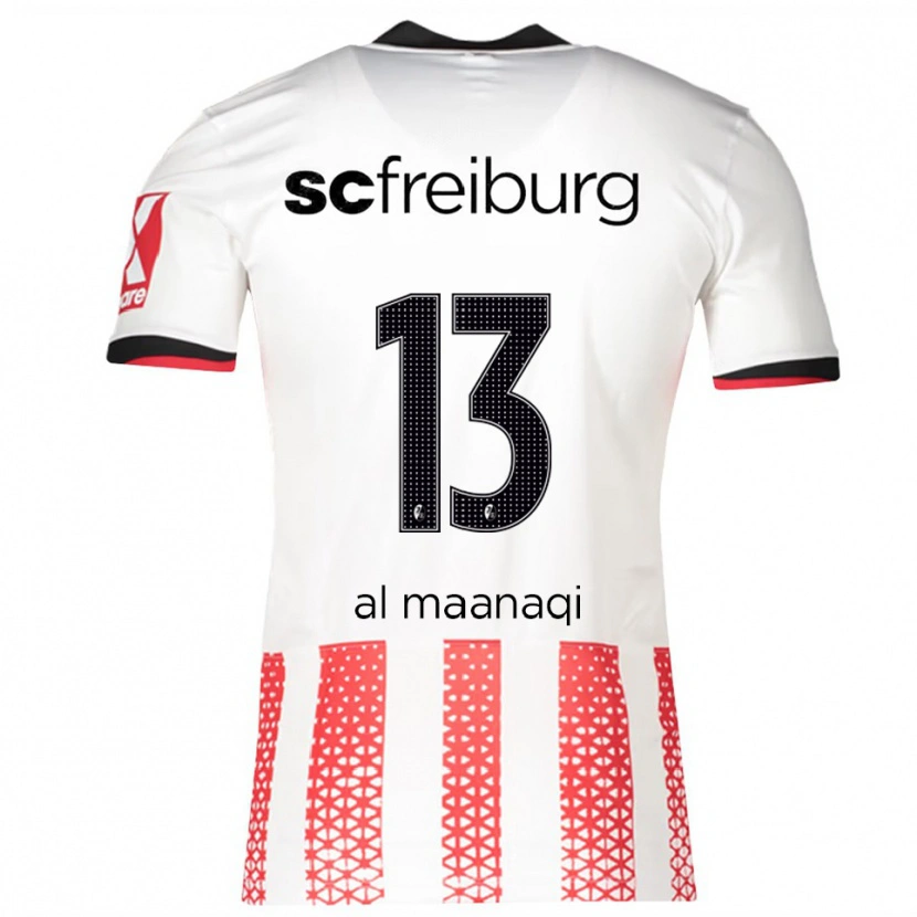 Danxen Kvinnor Jawad Al Maanaqi #13 Vit Röd Hemmatröja Matchtröjor 2025/26 Tröjor T-Tröja