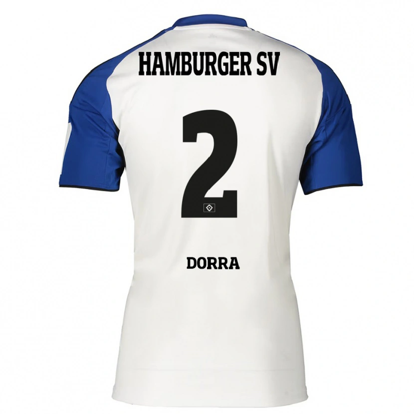 Danxen Kvinnor Raphael Dorra #2 Vit Blå Hemmatröja Matchtröjor 2025/26 Tröjor T-Tröja