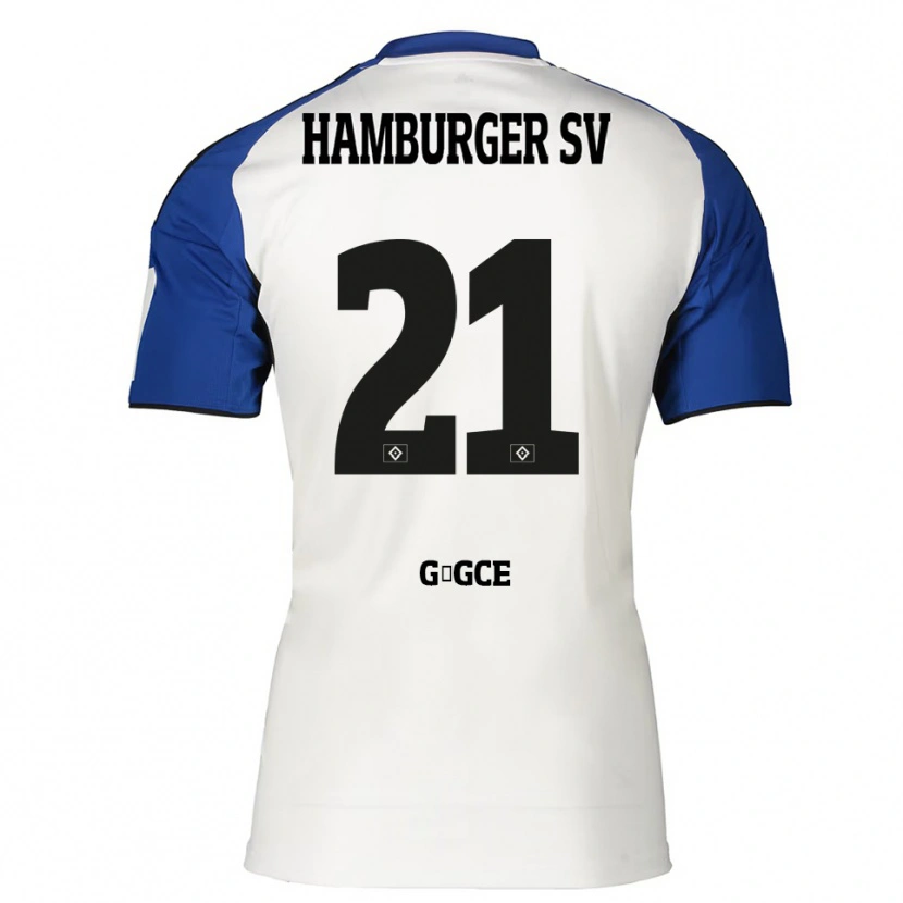 Danxen Kvinnor Keyhan Gögce #21 Vit Blå Hemmatröja Matchtröjor 2025/26 Tröjor T-Tröja