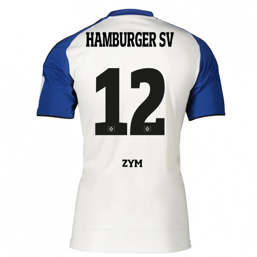 Danxen Kvinnor Marcel Zym #12 Vit Blå Hemmatröja Matchtröjor 2025/26 Tröjor T-Tröja