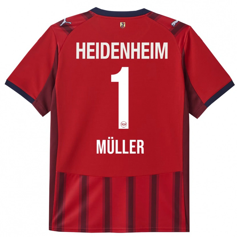 Danxen Kvinnor Kevin Müller #1 Röd Marinblå Hemmatröja Matchtröjor 2025/26 Tröjor T-Tröja