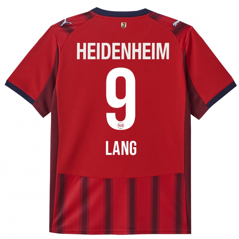 Danxen Kvinnor Jarne Lang #9 Röd Marinblå Hemmatröja Matchtröjor 2025/26 Tröjor T-Tröja