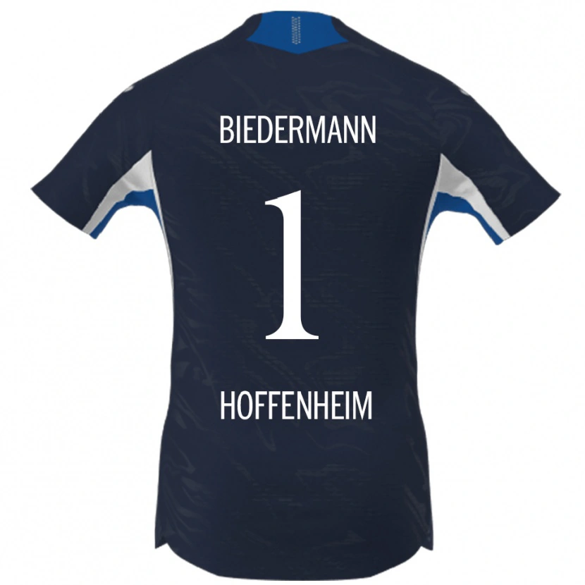 Danxen Kvinnor Nico Biedermann #1 Marinblå Vit Hemmatröja Matchtröjor 2025/26 Tröjor T-Tröja