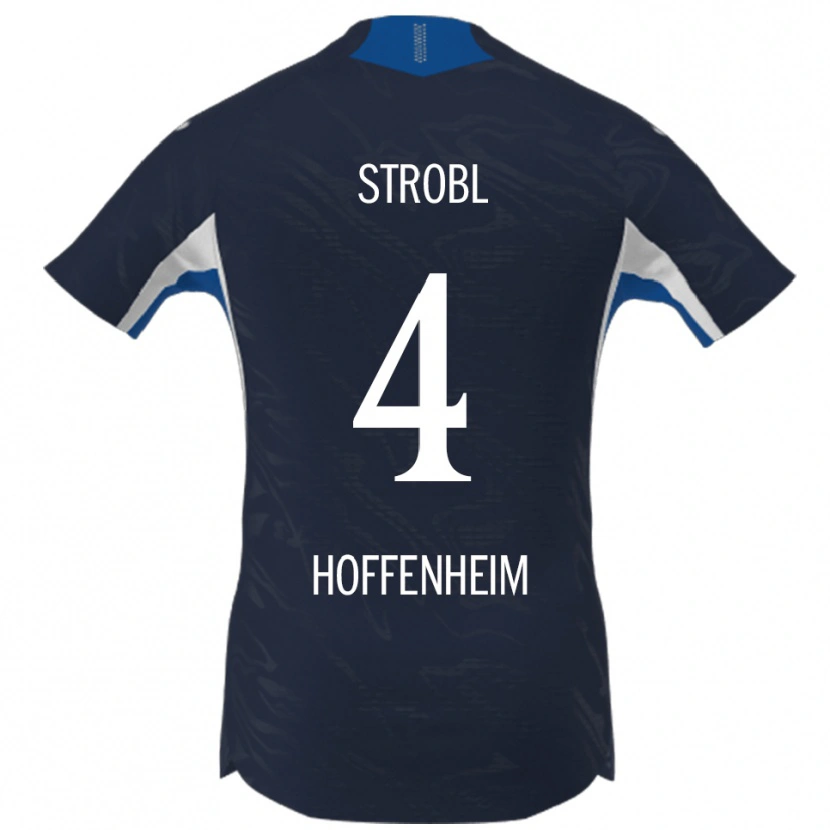 Danxen Kvinnor Lars Strobl #4 Marinblå Vit Hemmatröja Matchtröjor 2025/26 Tröjor T-Tröja