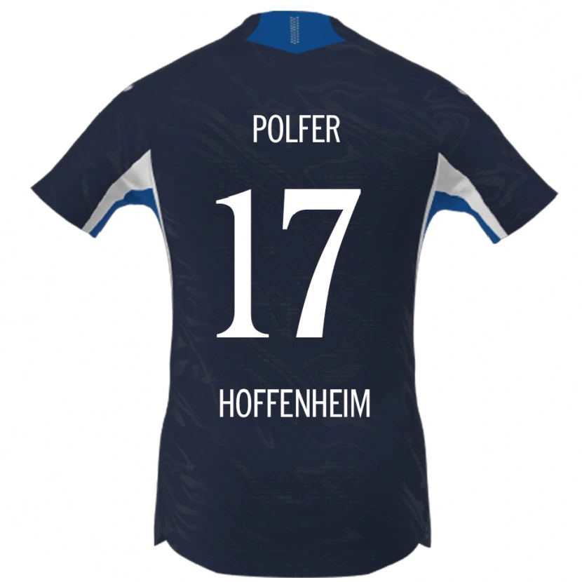 Danxen Kvinnor Jona Polfer #17 Marinblå Vit Hemmatröja Matchtröjor 2025/26 Tröjor T-Tröja