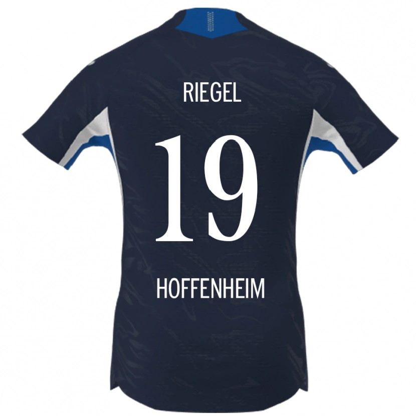 Danxen Kvinnor Adrian Riegel #19 Marinblå Vit Hemmatröja Matchtröjor 2025/26 Tröjor T-Tröja