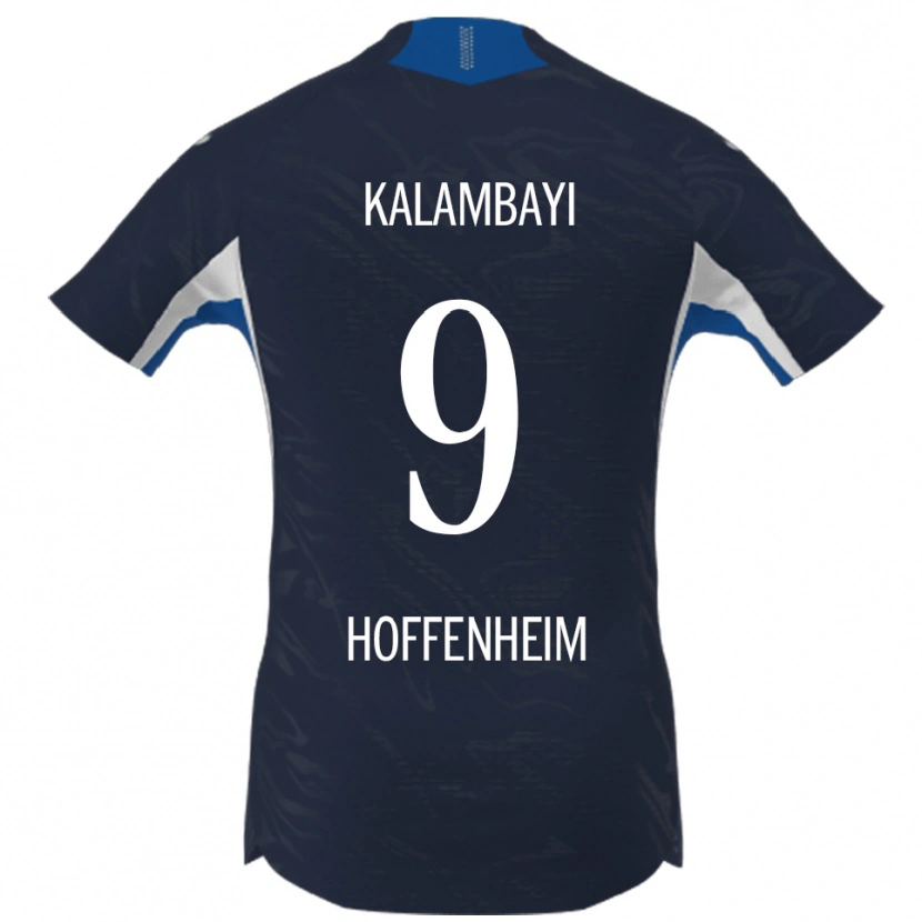 Danxen Kvinnor Simon Kalambayi #9 Marinblå Vit Hemmatröja Matchtröjor 2025/26 Tröjor T-Tröja