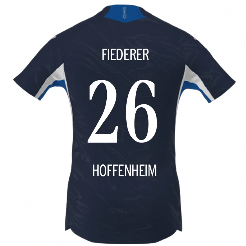 Danxen Kvinnor Tom Fiederer #26 Marinblå Vit Hemmatröja Matchtröjor 2025/26 Tröjor T-Tröja
