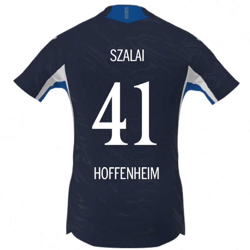 Danxen Kvinnor Attila Szalai #41 Marinblå Vit Hemmatröja Matchtröjor 2025/26 Tröjor T-Tröja