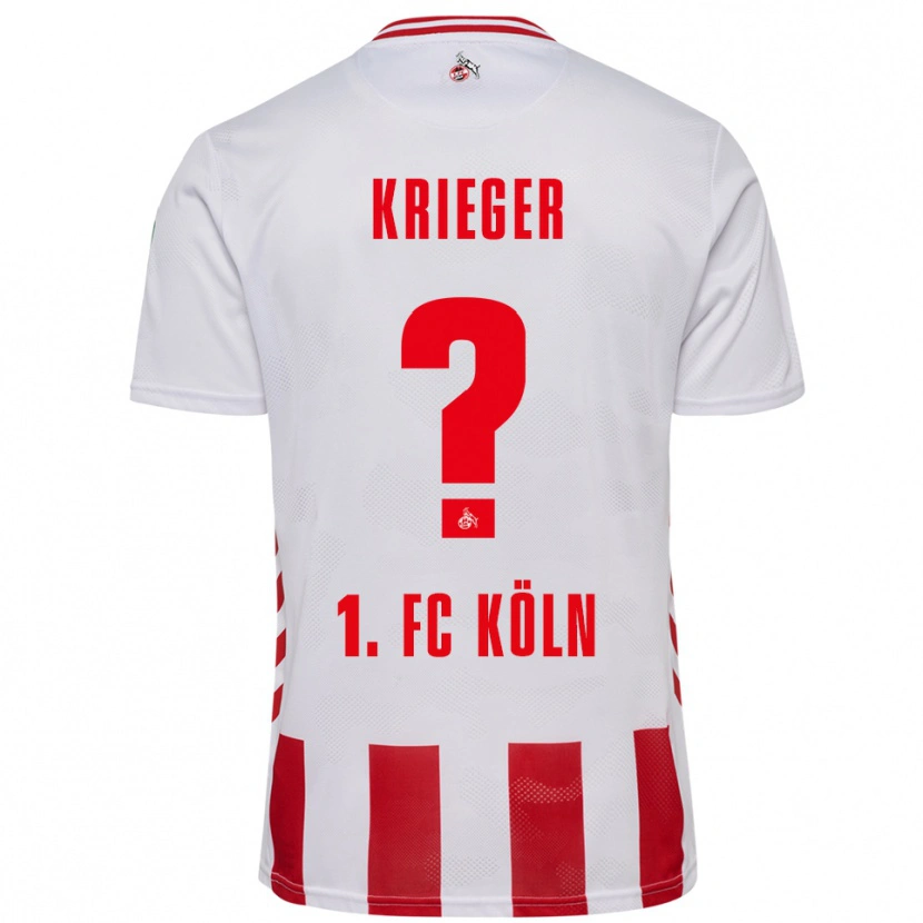 Danxen Kvinnor Karl Krieger #0 Vit Röd Hemmatröja Matchtröjor 2025/26 Tröjor T-Tröja