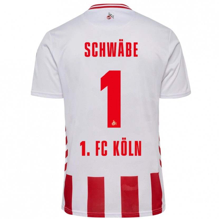 Danxen Kvinnor Marvin Schwäbe #1 Vit Röd Hemmatröja Matchtröjor 2025/26 Tröjor T-Tröja