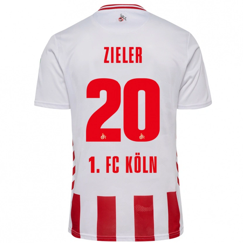 Danxen Kvinnor Ron-Robert Zieler #20 Vit Röd Hemmatröja Matchtröjor 2025/26 Tröjor T-Tröja
