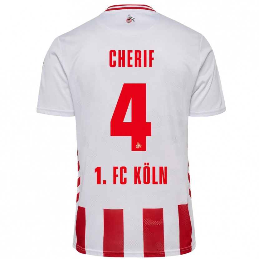 Danxen Kvinnor Hamed Cherif #4 Vit Röd Hemmatröja Matchtröjor 2025/26 Tröjor T-Tröja