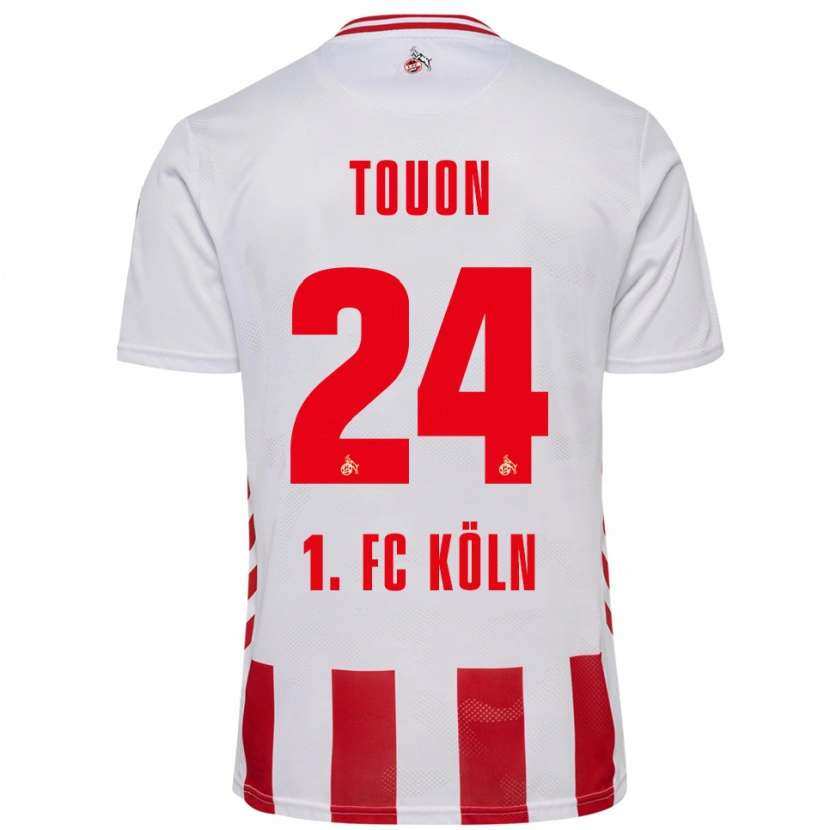 Danxen Kvinnor Ella Touon #24 Vit Röd Hemmatröja Matchtröjor 2025/26 Tröjor T-Tröja