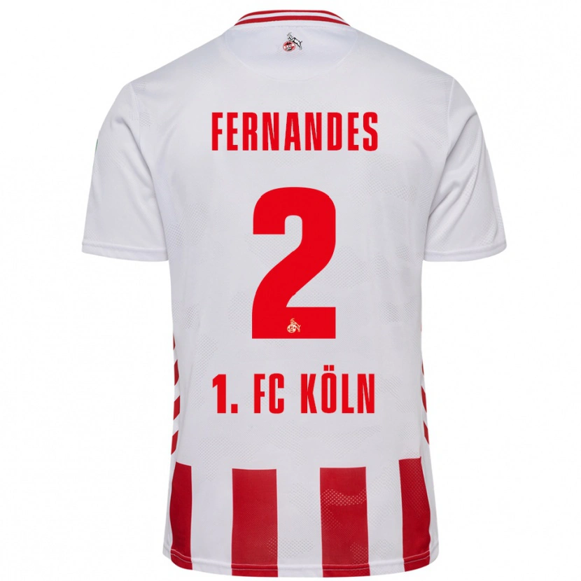Danxen Kvinnor Tyron Fernandes #2 Vit Röd Hemmatröja Matchtröjor 2025/26 Tröjor T-Tröja