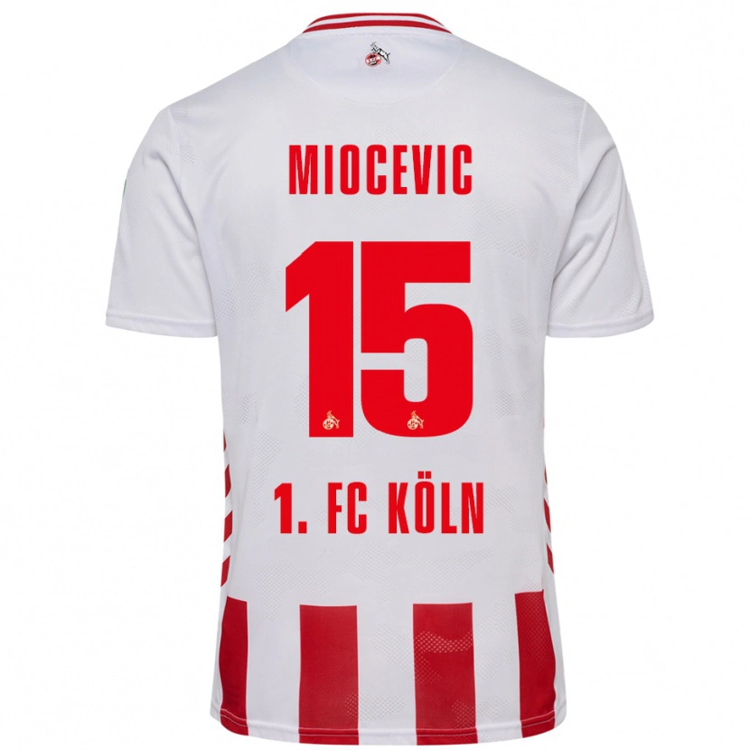 Danxen Kvinnor Gabriel Miocevic #15 Vit Röd Hemmatröja Matchtröjor 2025/26 Tröjor T-Tröja