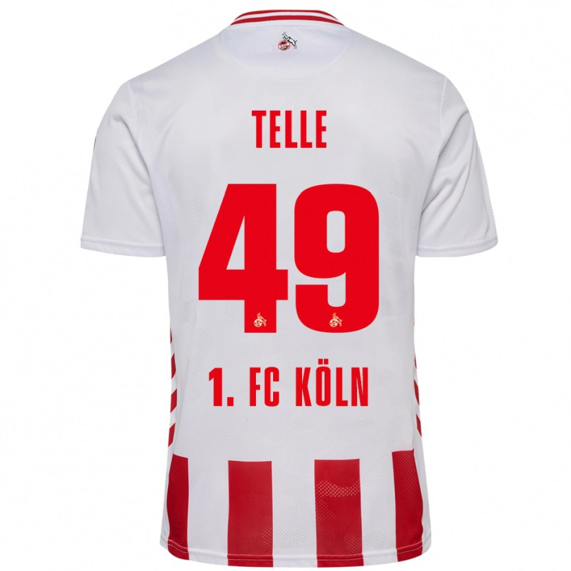Danxen Kvinnor Neo Telle #49 Vit Röd Hemmatröja Matchtröjor 2025/26 Tröjor T-Tröja
