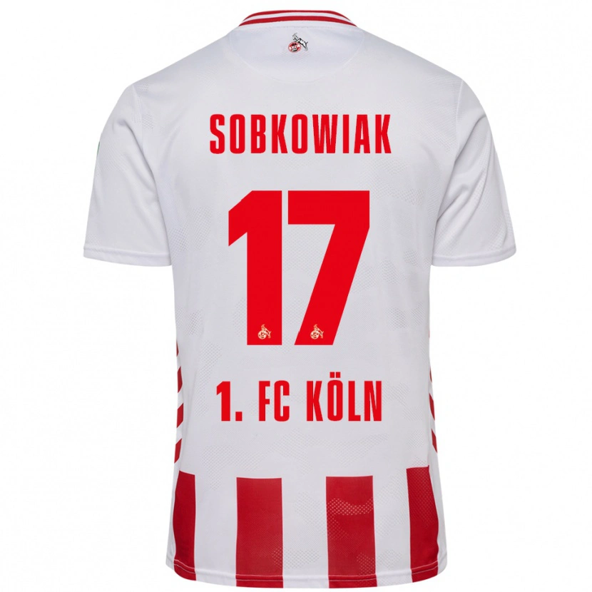 Danxen Kvinnor Jannis Sobkowiak #17 Vit Röd Hemmatröja Matchtröjor 2025/26 Tröjor T-Tröja