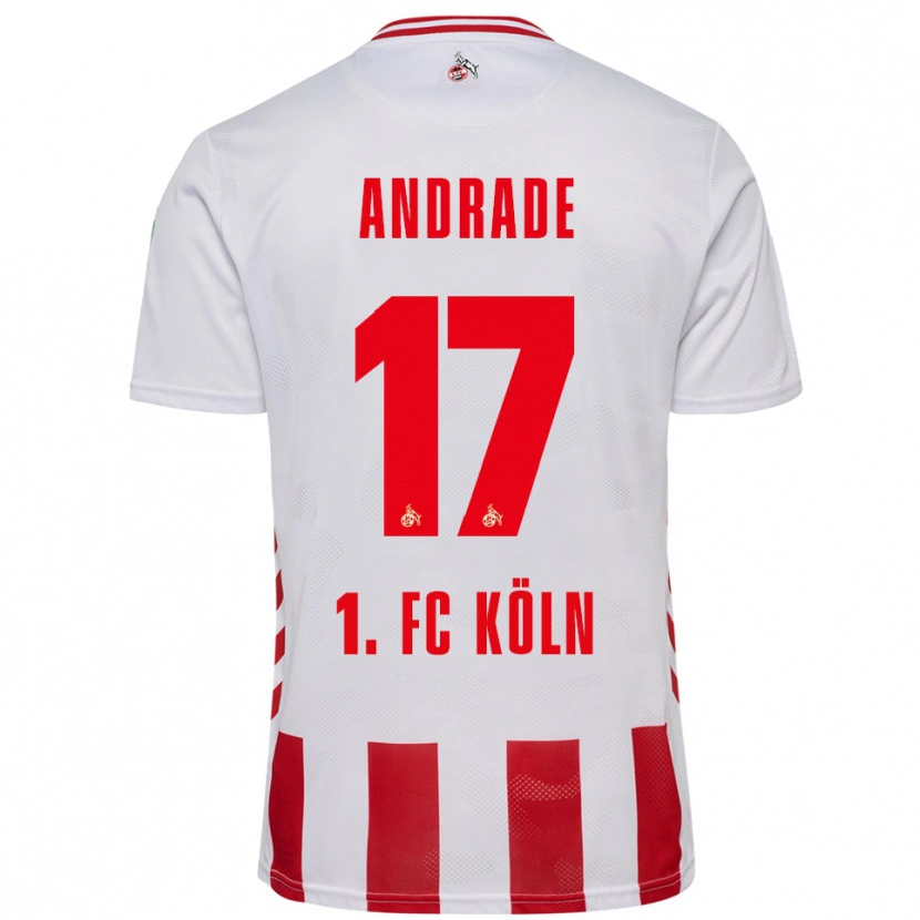 Danxen Kvinnor Lydia Andrade #17 Vit Röd Hemmatröja Matchtröjor 2025/26 Tröjor T-Tröja