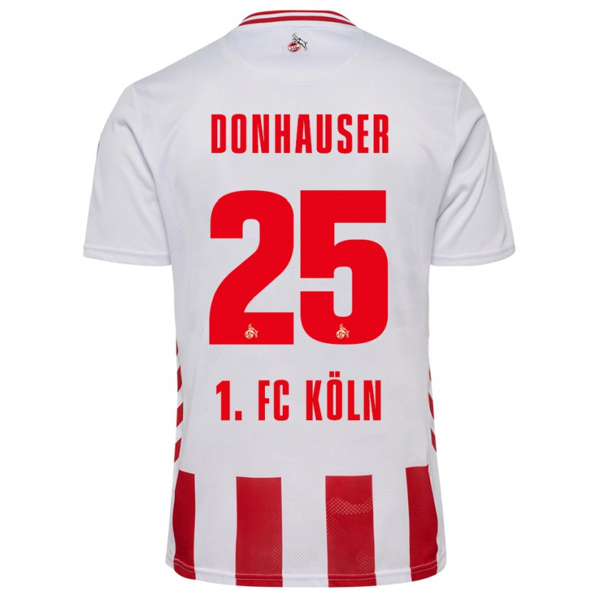 Danxen Kvinnor Laura Donhauser #25 Vit Röd Hemmatröja Matchtröjor 2025/26 Tröjor T-Tröja