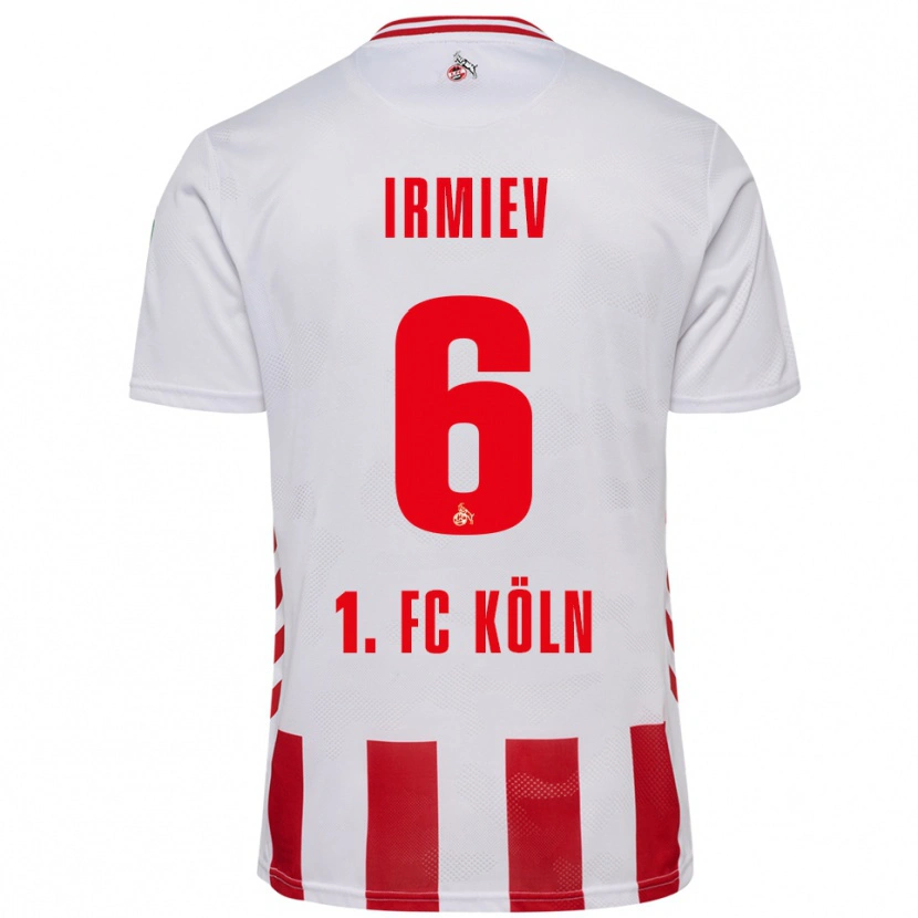 Danxen Kvinnor Kristiyan Irmiev #6 Vit Röd Hemmatröja Matchtröjor 2025/26 Tröjor T-Tröja