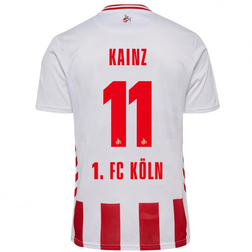 Danxen Kvinnor Florian Kainz #11 Vit Röd Hemmatröja Matchtröjor 2025/26 Tröjor T-Tröja